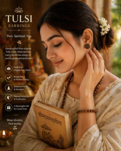 Round Shape Tulsi Earrings