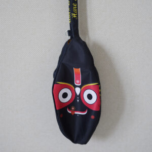 Jagannath Printed Black Japa Bag
