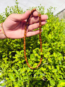 1 Round Light Brown Color Tulsi Khanti Mala