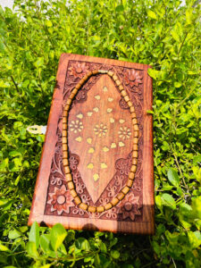 1 Round Light Brown Color Tulsi Khanti Mala